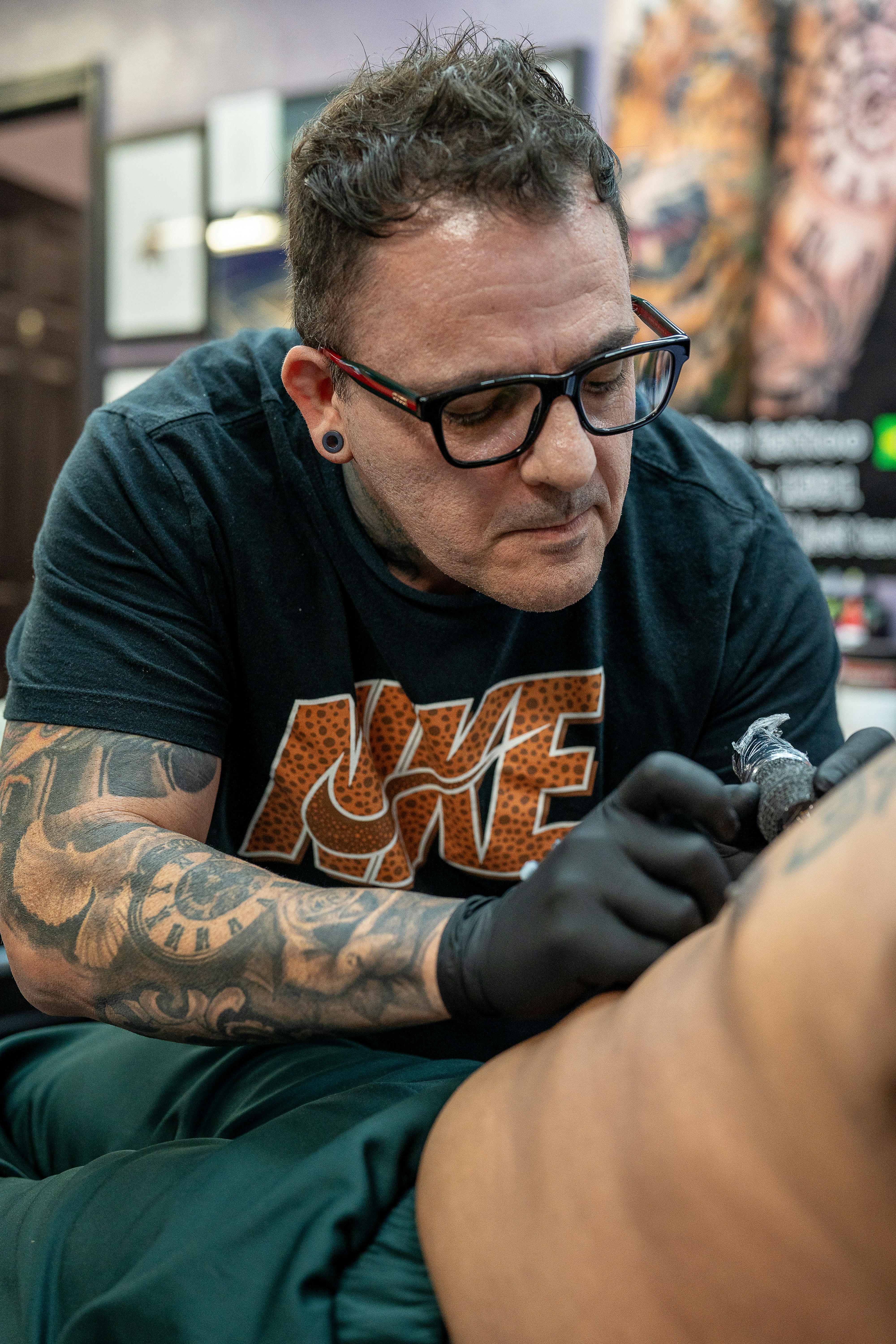 Tattoo studio interior